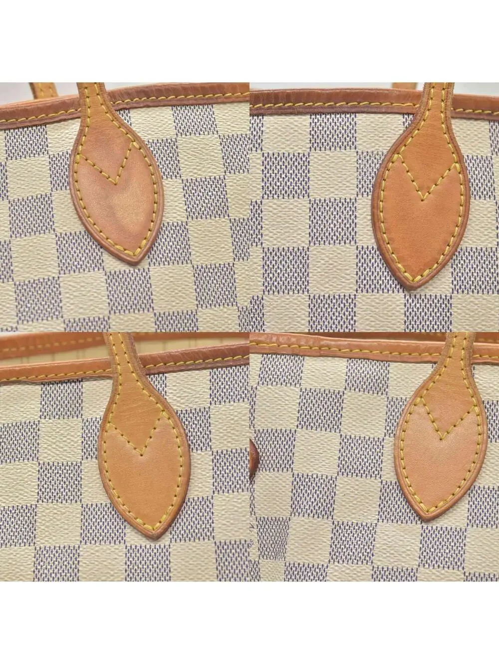 $2130 2014 Louis Vuitton  Damier Azur Neverfull MM AR1134